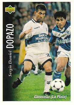 Sergio Daniel Dopazo Gimnasia 1995 Upper Deck Futbol Argentina #128